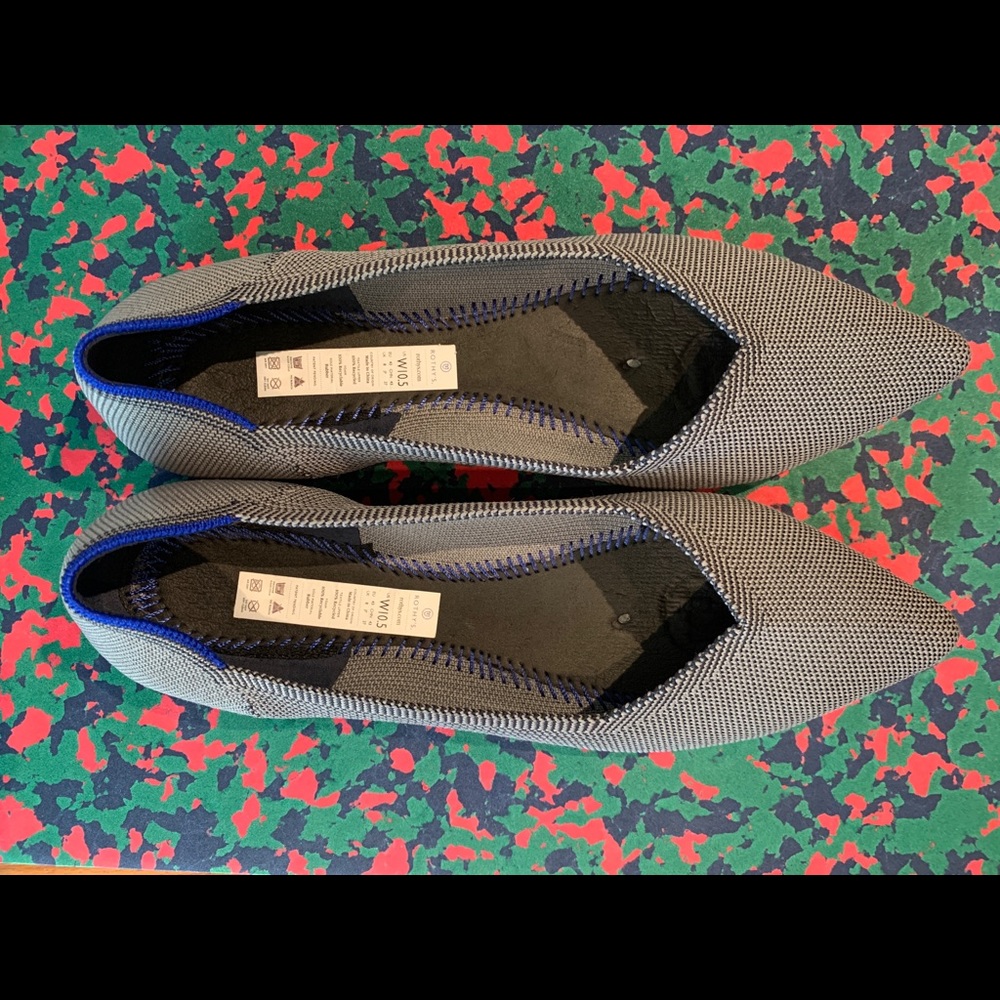Rothy’s Cloud Grey Birdseye “The Point”